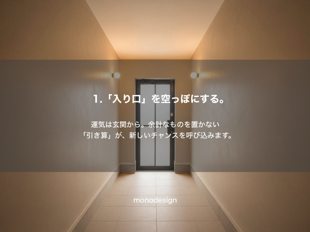 2026年、空間と向き合う新年の始まり。今日からできる、清々しい空間のヒント
