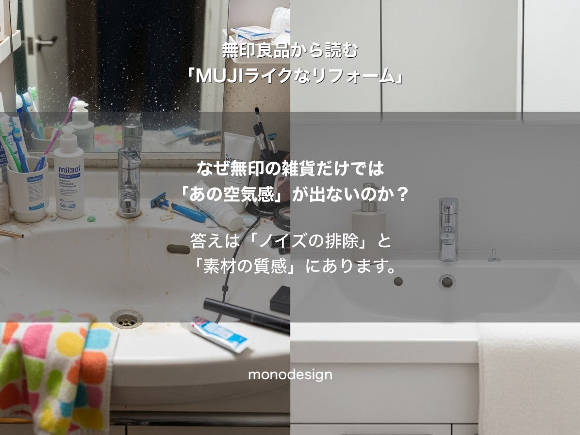無印良品から読む「MUJIライクなリフォーム」：なぜ家具を置くだけでは“あの空気感”にならないのか？