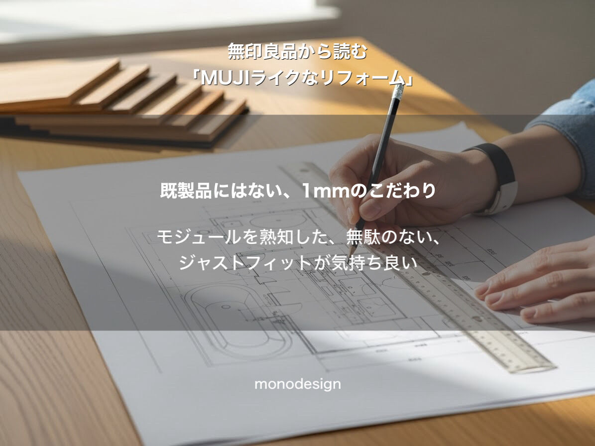 無印良品から読む「MUJIライクなリフォーム」：なぜ家具を置くだけでは“あの空気感”にならないのか？