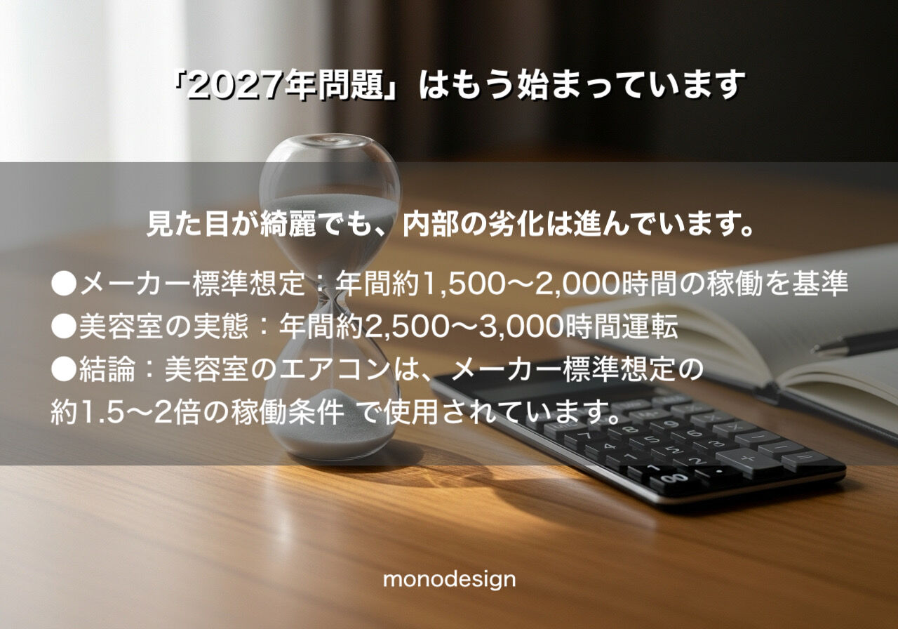 🚨 【緊急警告】2027年、あなたの店のエアコンが止まる？「2027年問題」の正体と今すぐすべき経営防衛