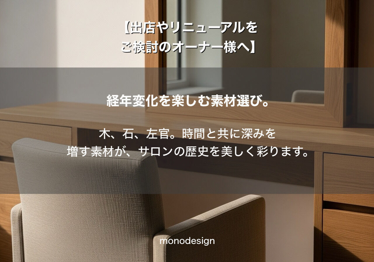 満たされる、静寂。美容室リニューアルの新基準「アーシー・リッチ」とは