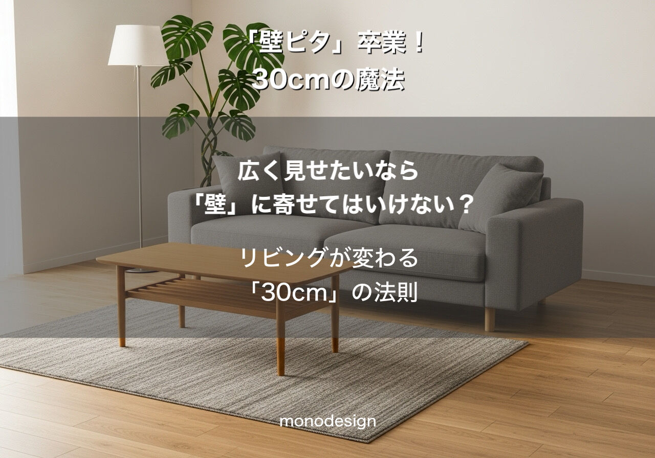 「壁ピタ」卒業！30cmの魔法であなたのお部屋が劇的に変わる✨