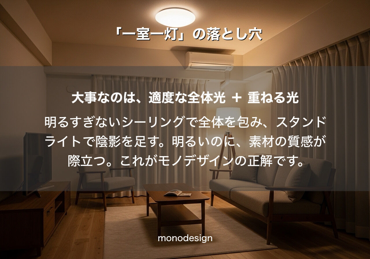「明るい」のに「つまらない」部屋の正体。2026年2月、大阪の夜を変える「光のデザイン」とは？