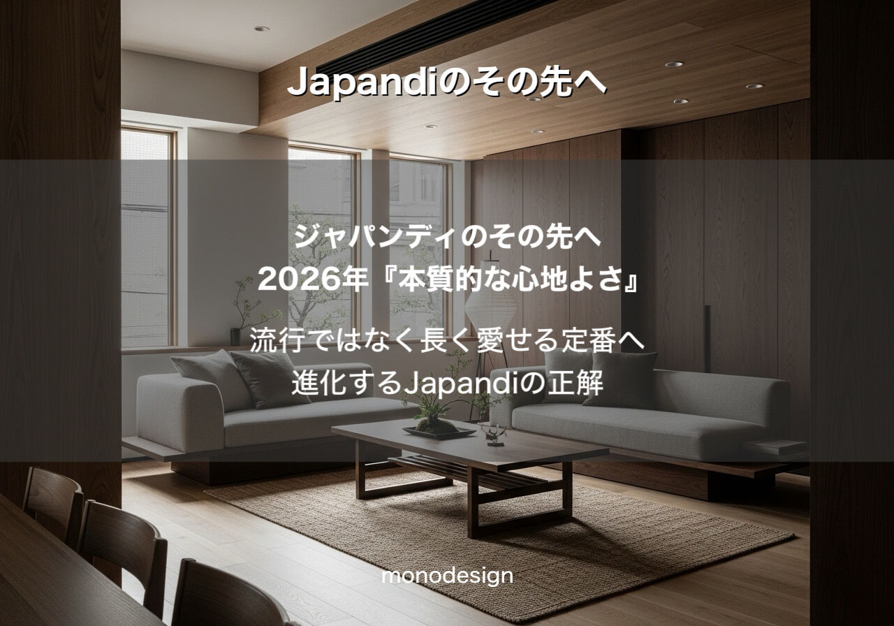 2026年最新版：Japandi（ジャパンディ）は今更？いいえ、進化しています。大阪で愛される「素材感」の正解
