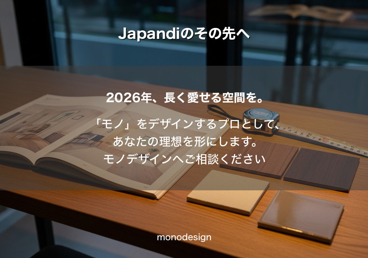 2026年最新版：Japandi（ジャパンディ）は今更？いいえ、進化しています。大阪で愛される「素材感」の正解