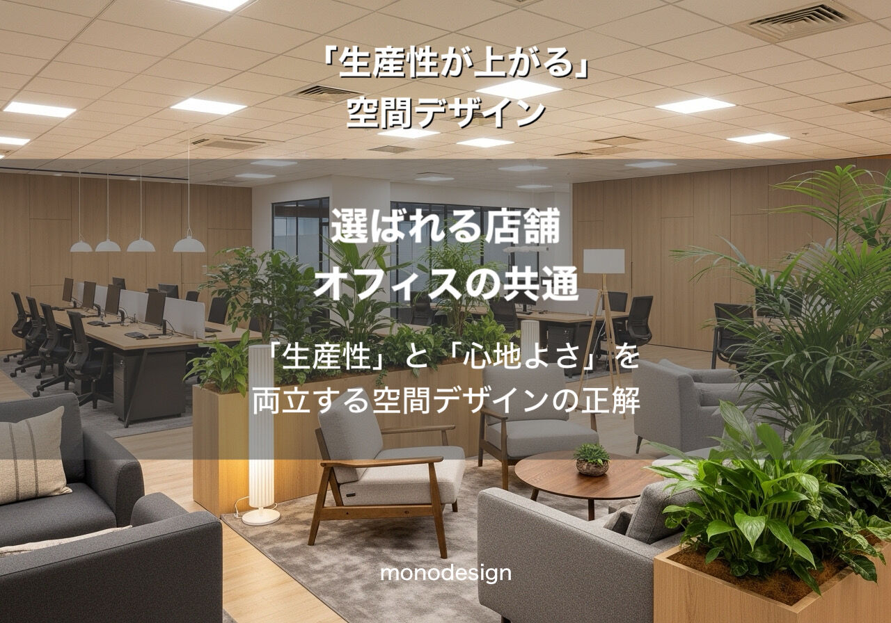 2026年最新！「生産性が上がる」店舗・オフィスデザインの正解とは？大阪の内装プロが徹底解説