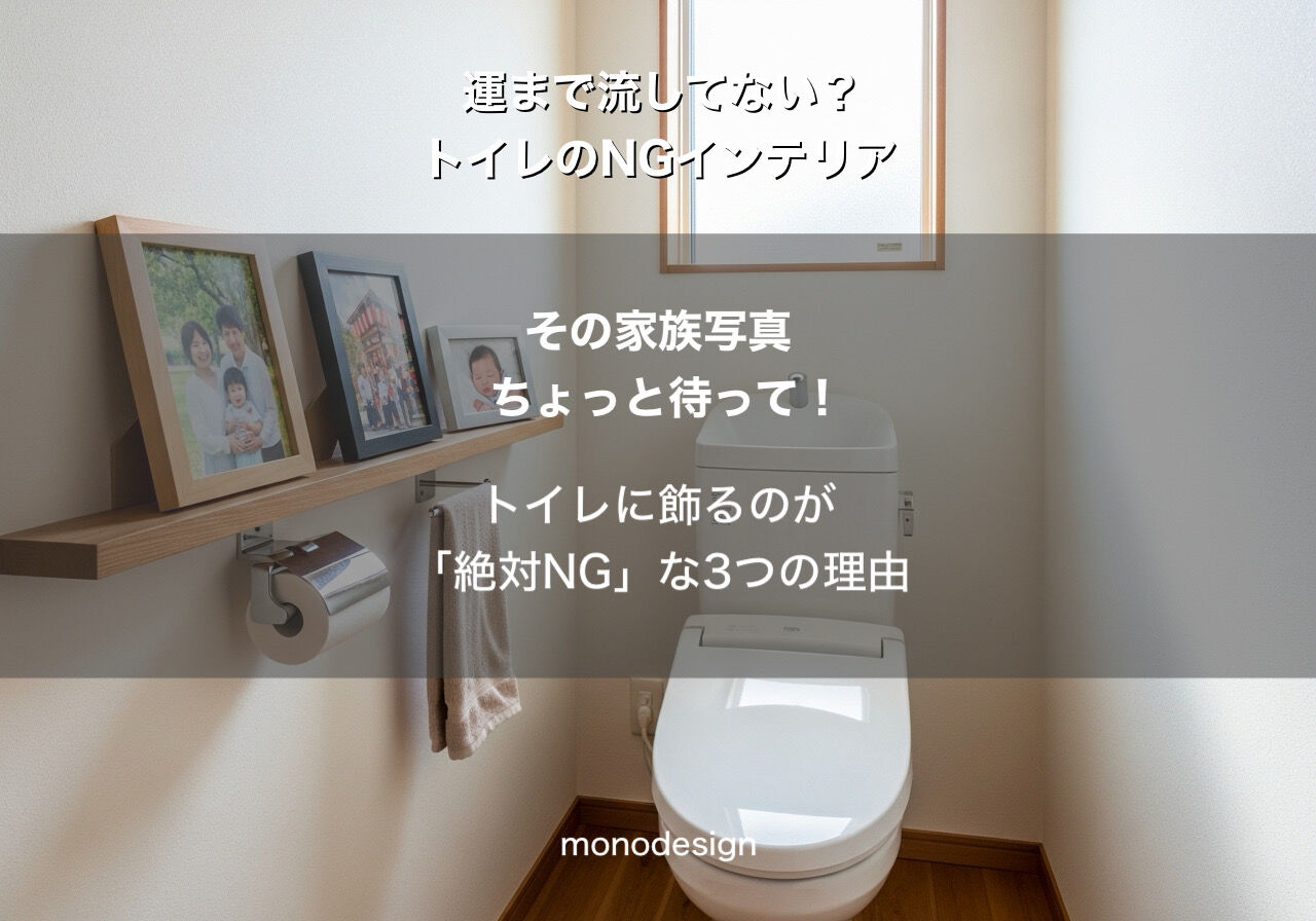 トイレに家族写真はNG？内装プロが教える「なんとなく落ち着く家」の正体