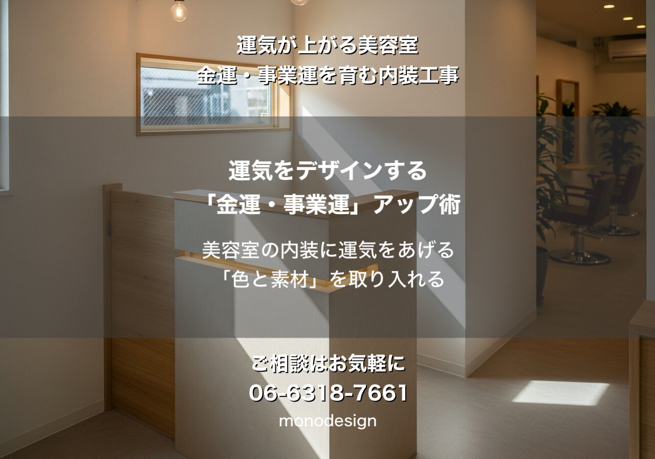 繁盛店は「運気」を設計している？金運・事業運を育む美容室の内装術