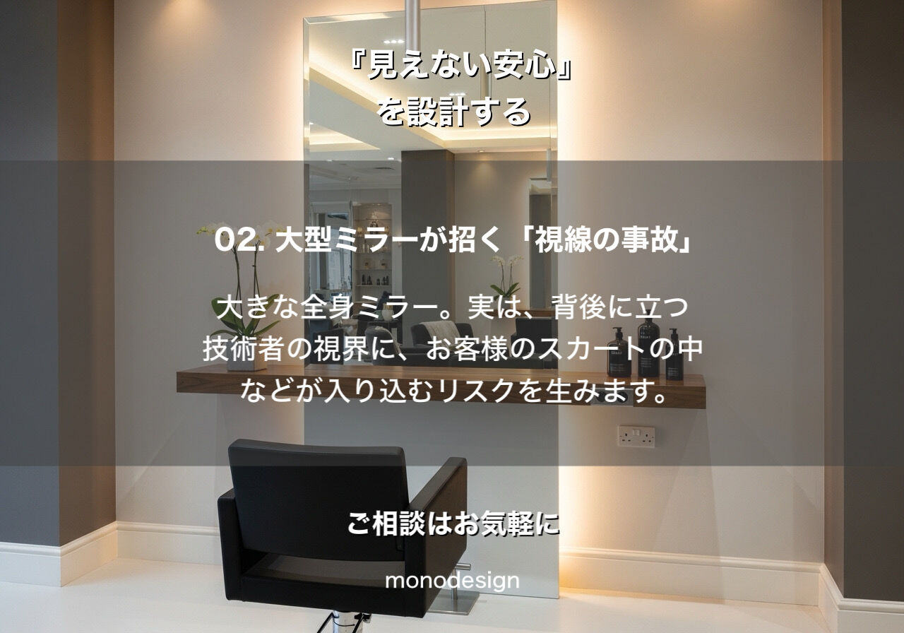 【完全版】美容室設計の「絶対タブー」とは？一級建築士が教える、客単価とリピート率を下げる「視線の盲点」