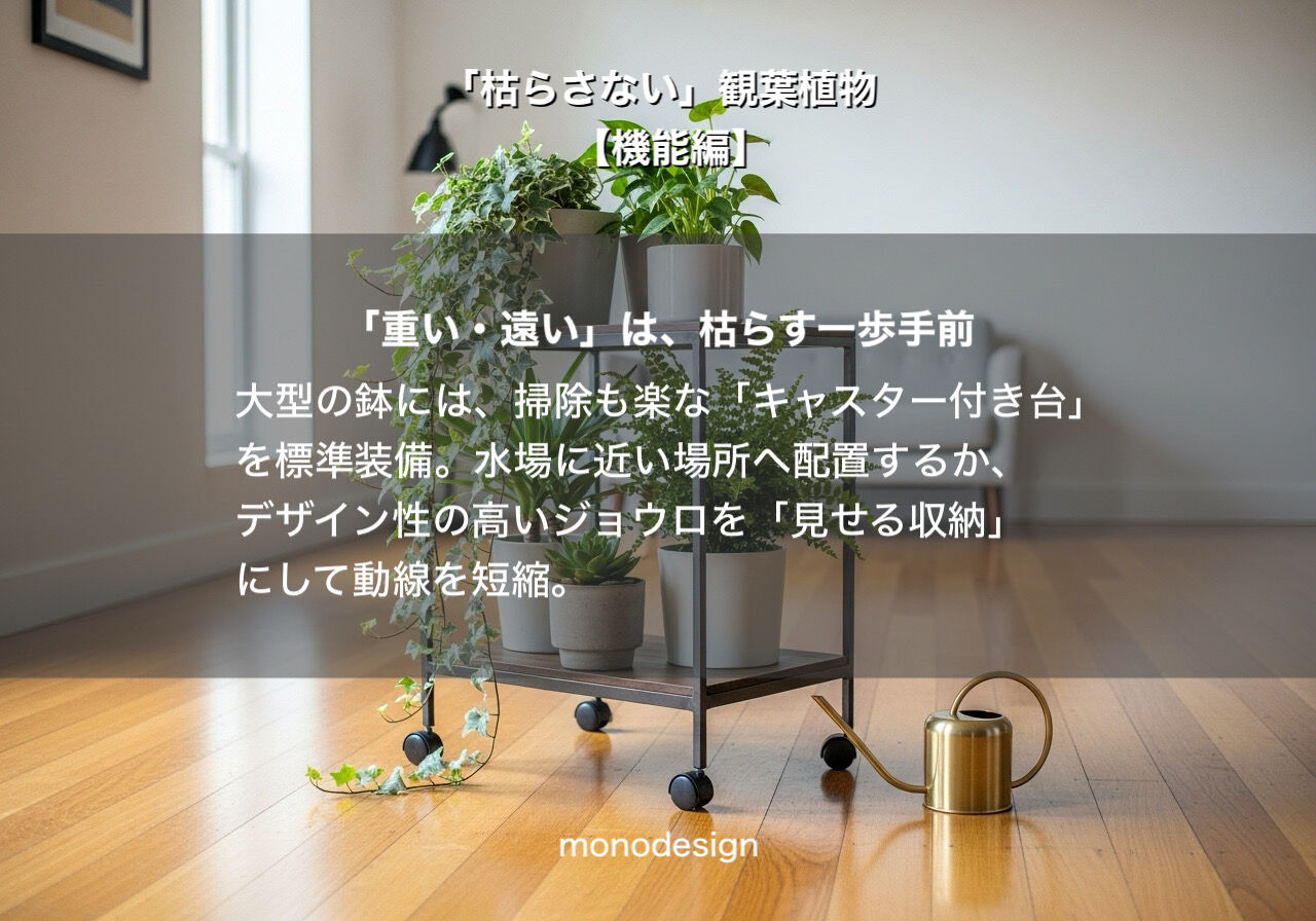 観葉植物【機能編】「光と風の動線」で決まる、枯らさない配置の科学