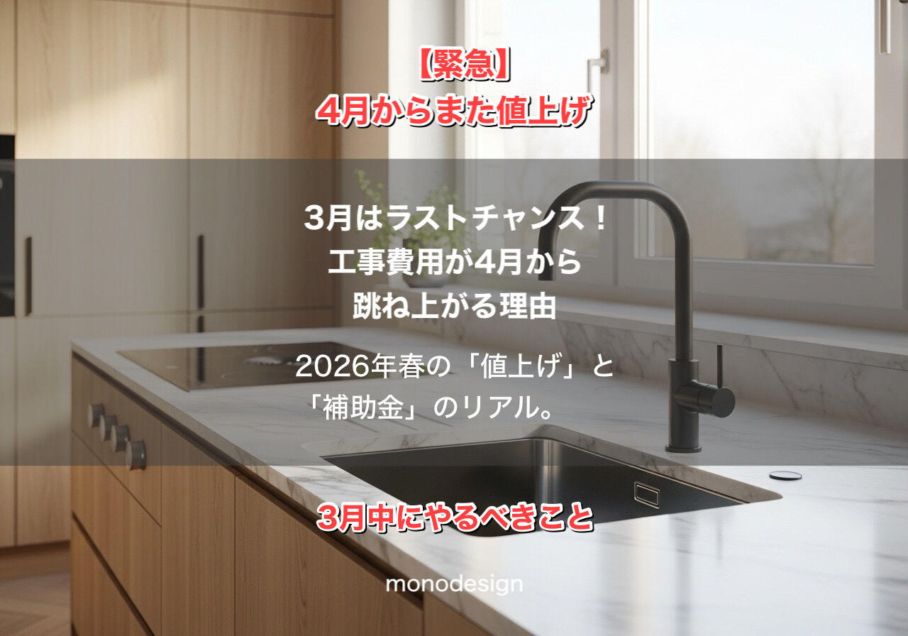 【2026年3月最新】大阪のリフォームは「今」が最大の分岐点！4月値上げ前に知っておくべき「補助金×旧価格」必勝法 🏠