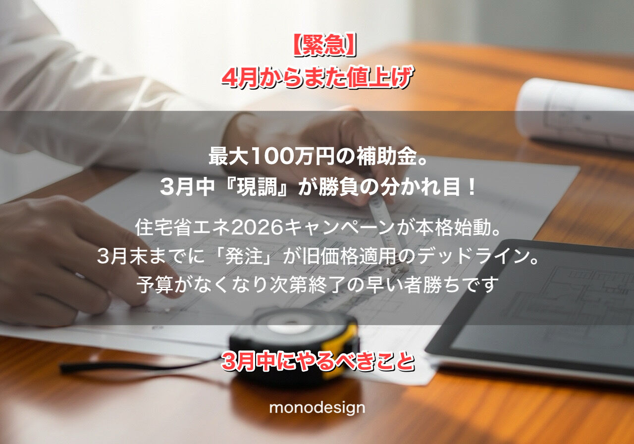 【2026年3月最新】大阪のリフォームは「今」が最大の分岐点！4月値上げ前に知っておくべき「補助金×旧価格」必勝法 🏠