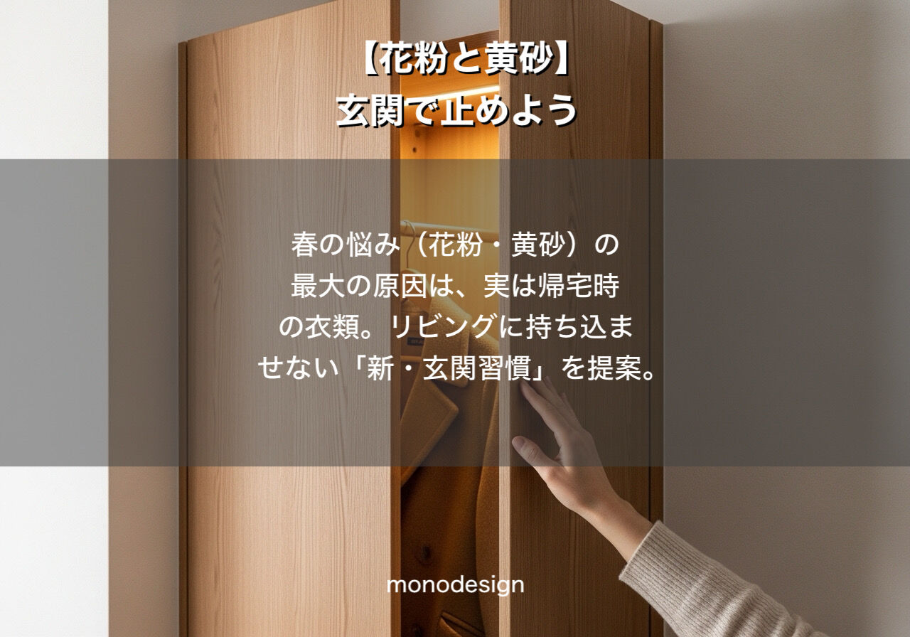 花粉をリビングに入れない「クリーンルーム玄関」リフォーム術