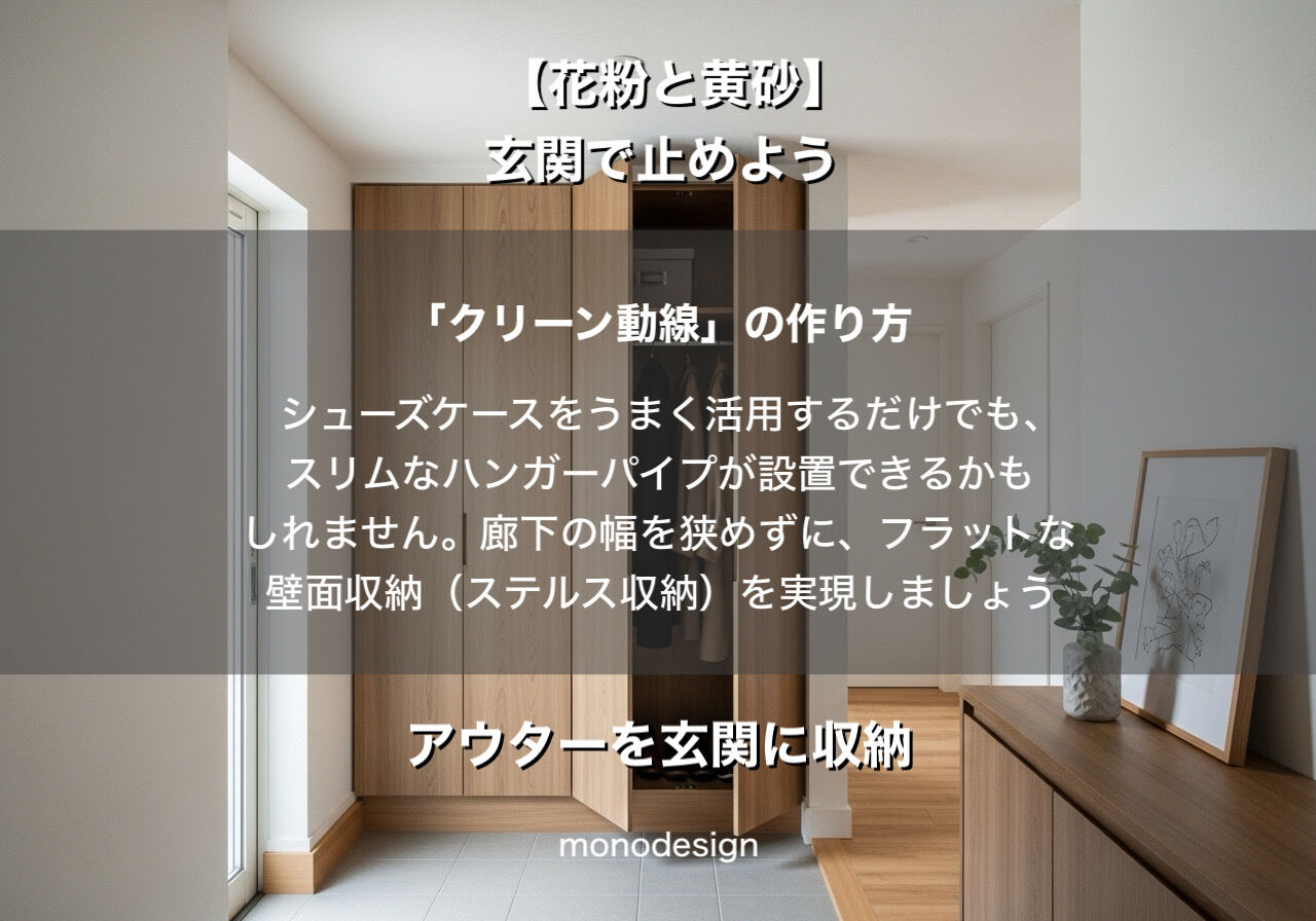 花粉をリビングに入れない「クリーンルーム玄関」リフォーム術