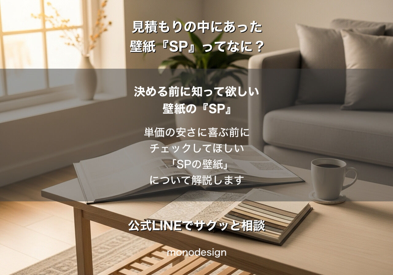 【内装のプロが教える】見積書の「壁紙SP」って何？失敗しない壁紙選びのグレードと賢い使い分け術