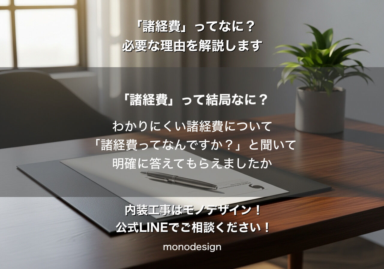 【内装業者が本音で回答】見積書の「諸経費」って何？内訳と、良い業者を見極める「魔法の質問」を徹底解説！