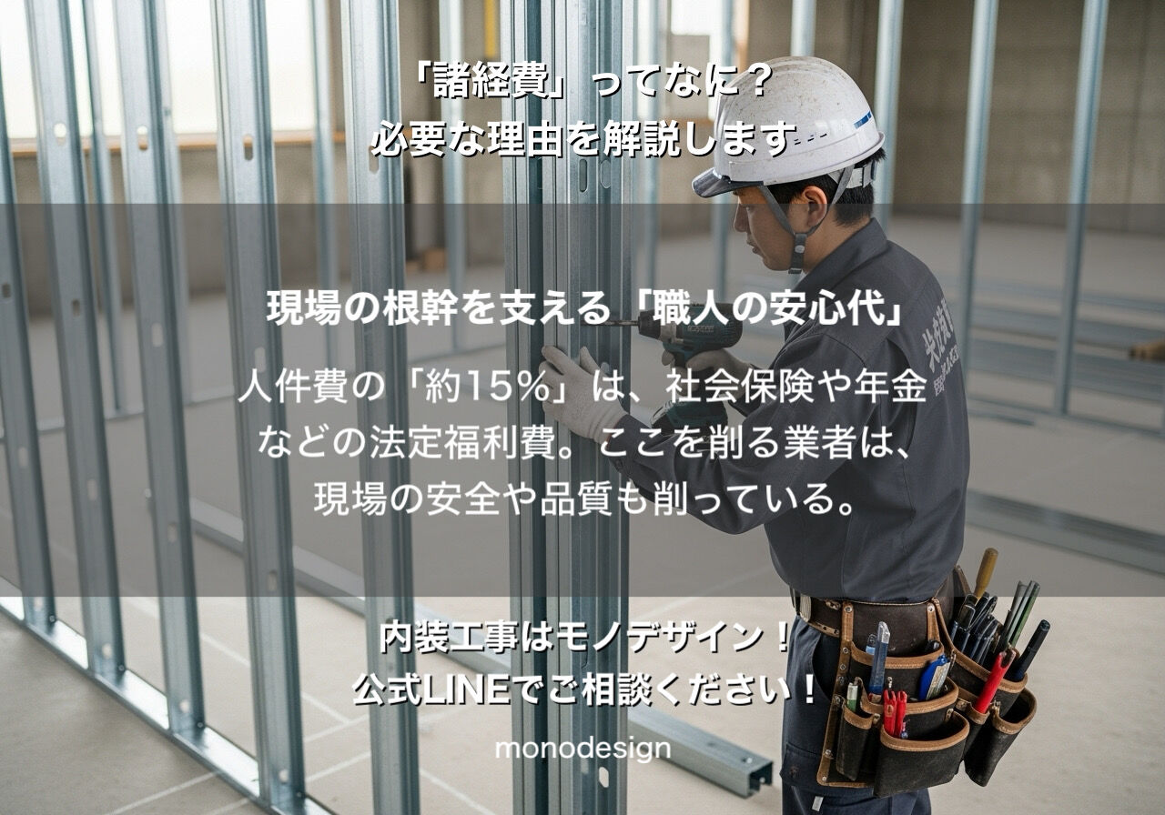 【内装業者が本音で回答】見積書の「諸経費」って何？内訳と、良い業者を見極める「魔法の質問」を徹底解説！