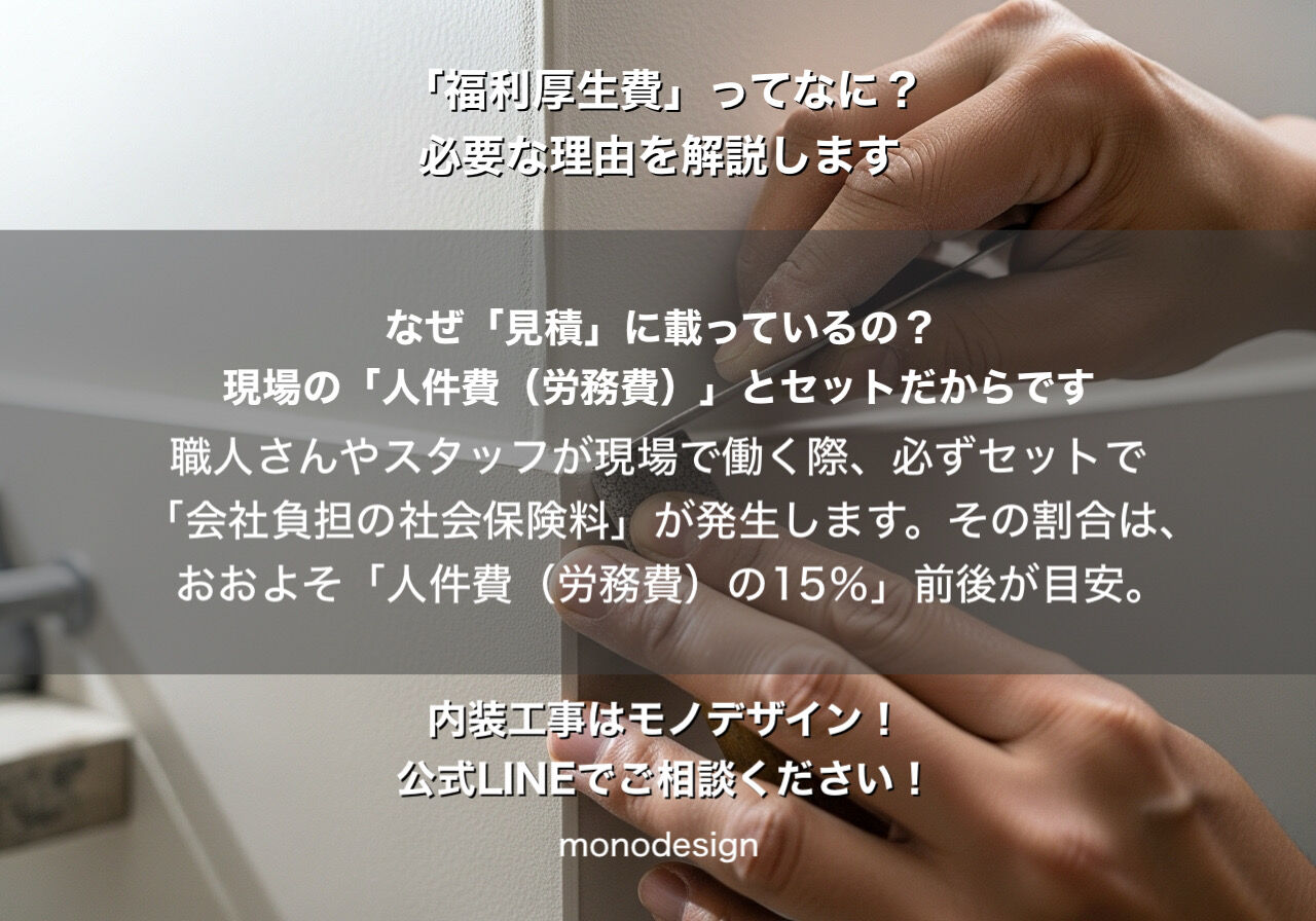 【見積書の謎】見積書にある「福利厚生費」ってなぜ必要？10年続く店づくりのための「誠実なコスト」を徹底解説！
