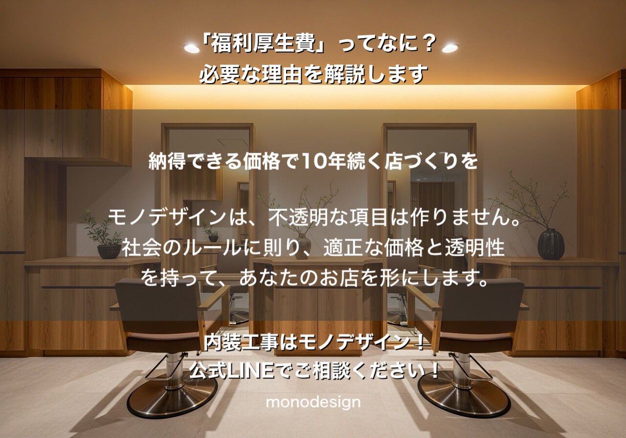 【見積書の謎】見積書にある「福利厚生費」ってなぜ必要？10年続く店づくりのための「誠実なコスト」を徹底解説！