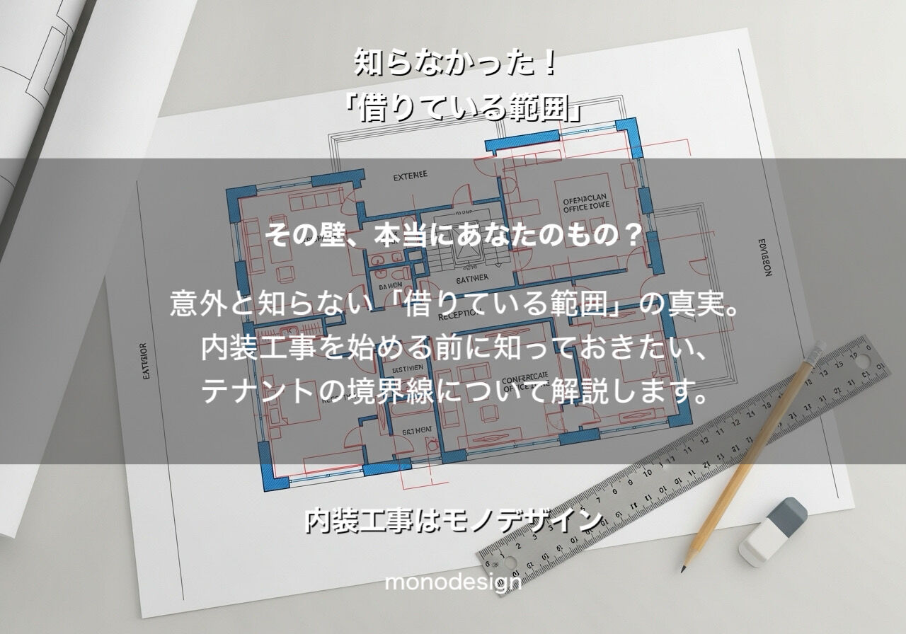 【保存版】店舗オーナーが意外と知らない「借りている範囲」の真実。壁芯・共用部・看板のルールを一級建築士が徹底解説！