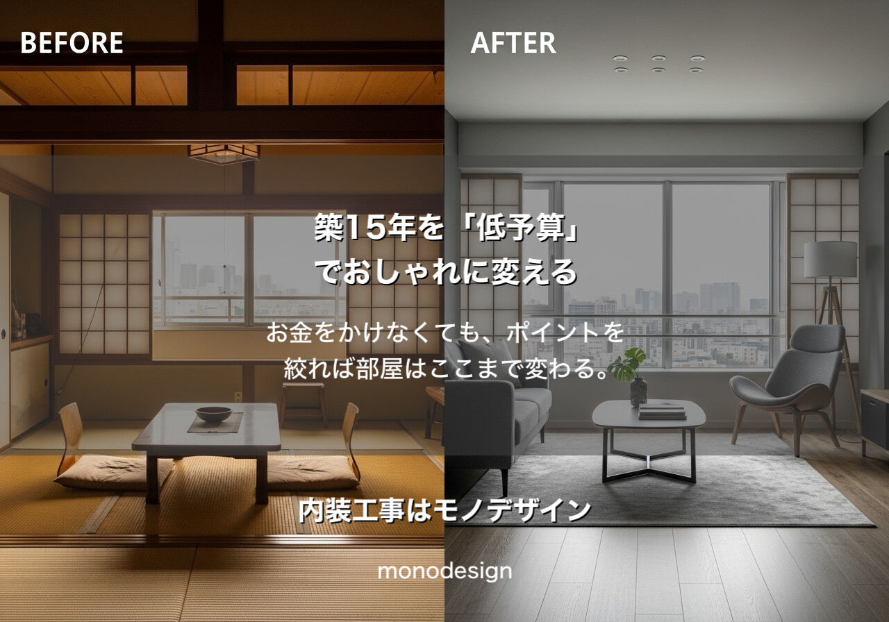 【保存版】大阪のプロが伝授！築30年の賃貸マンションを「低予算」でおしゃれに変える内装の工夫