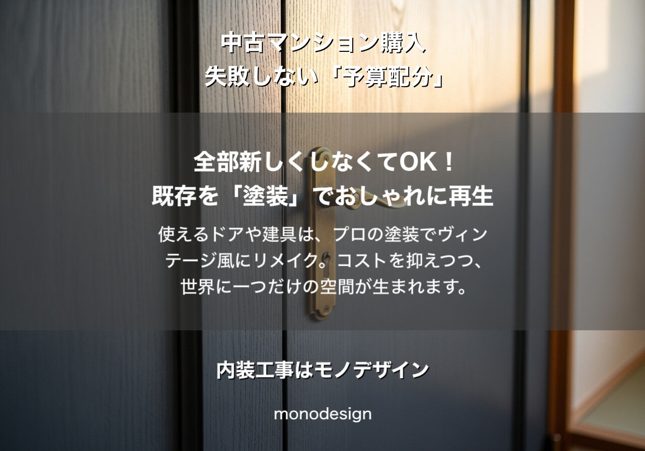 大阪で中古マンションリノベを成功させる「予算配分の黄金比」とは？プロが教える6：3：1の法則