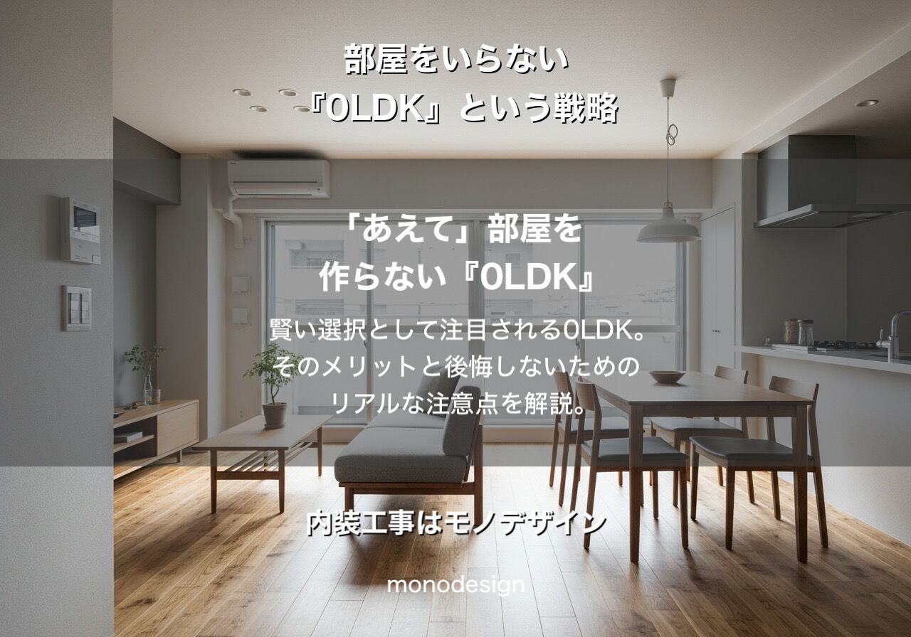 部屋はいらない？30代〜40代が「0LDK」を選ぶ本当の理由と、プロが教える「抜けない柱」の活用術