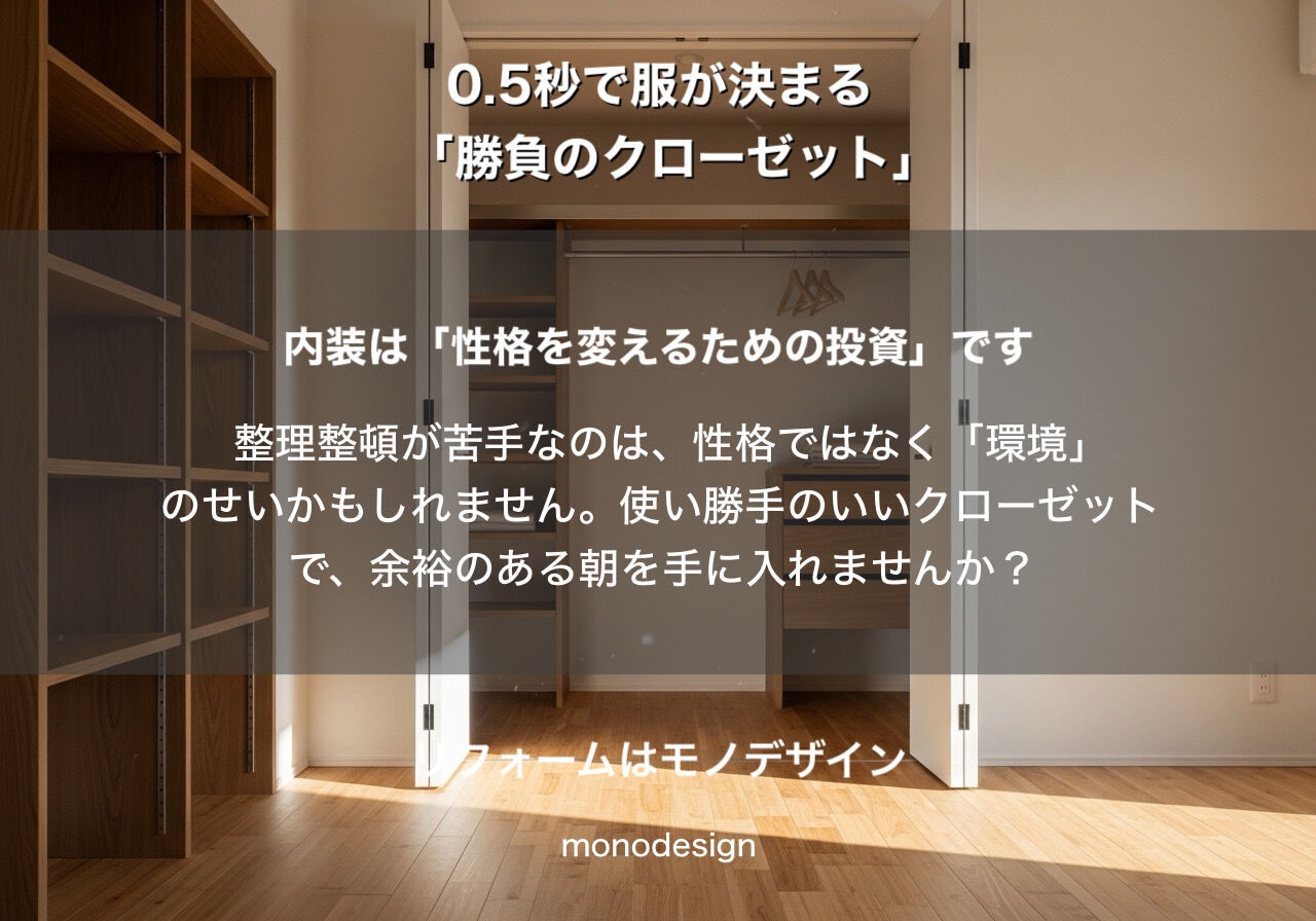 【MLB開幕】大谷翔平に学ぶ「決断の速さ」を作る内装術。0.5秒で服が決まる「勝負のクローゼット」の秘密 ⚾️