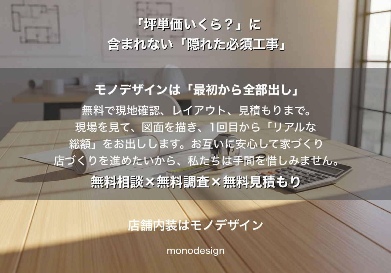 【保存版】美容室開業の「坪単価」に騙されない！プロが教える「見積書から消えた数百万円」の正体