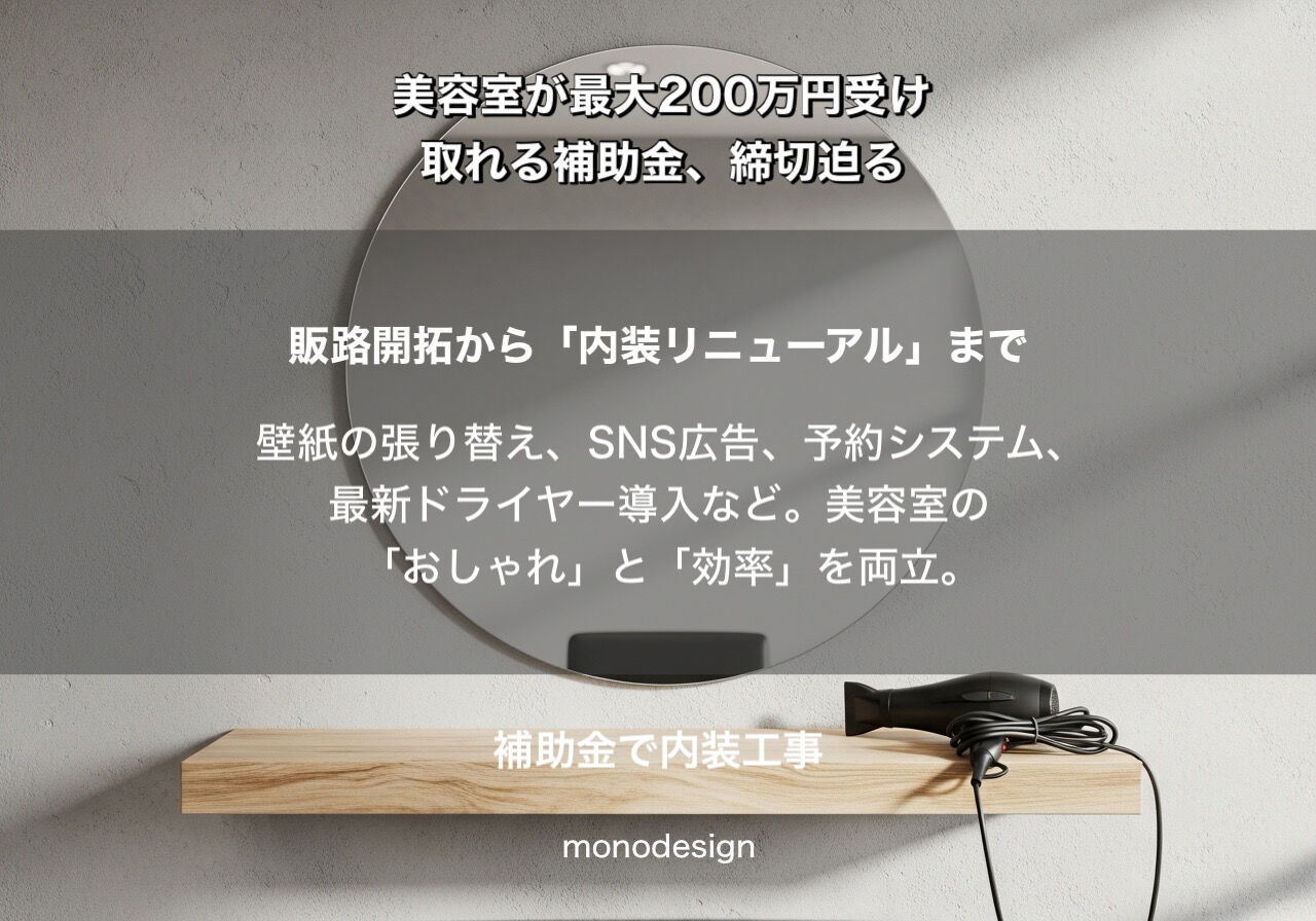 【2026年4月最新】美容室の持続化補助金（第19回）最大200万円を勝ち取る全戦略！4/16の「実質締切」に乗り遅れるな