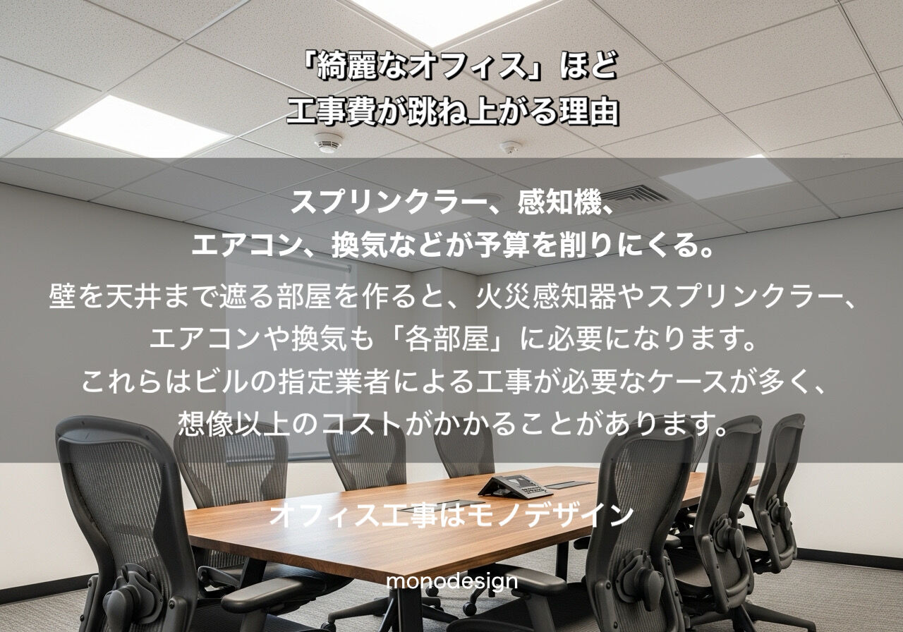 【保存版】「綺麗なオフィス」ほど工事費が跳ね上がる！？物件契約前にプロが教える会議室作りの落とし穴 ⚠️