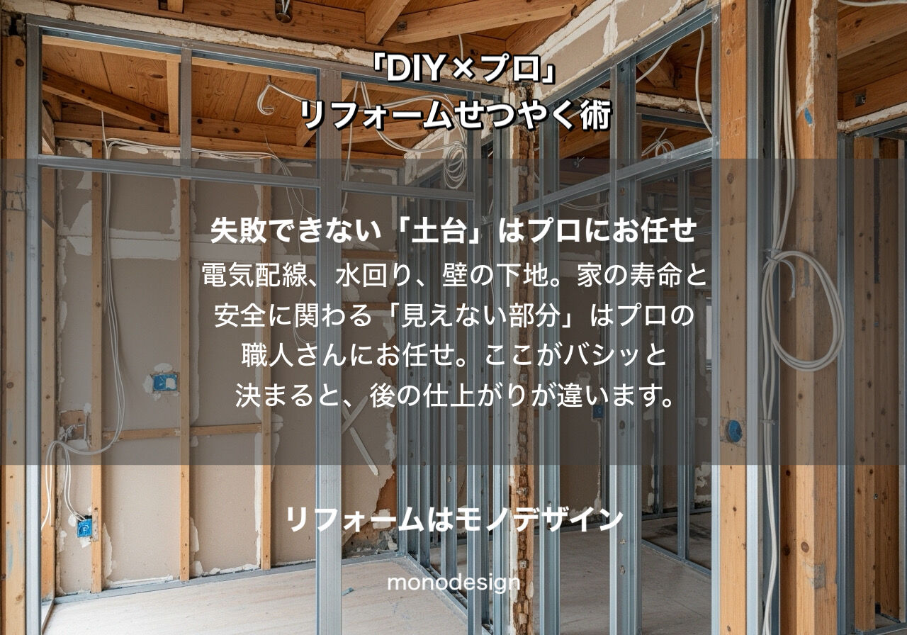 物価高に負けない！一級建築士が教える「DIY×プロ」のハイブリッドせつやくリフォーム術