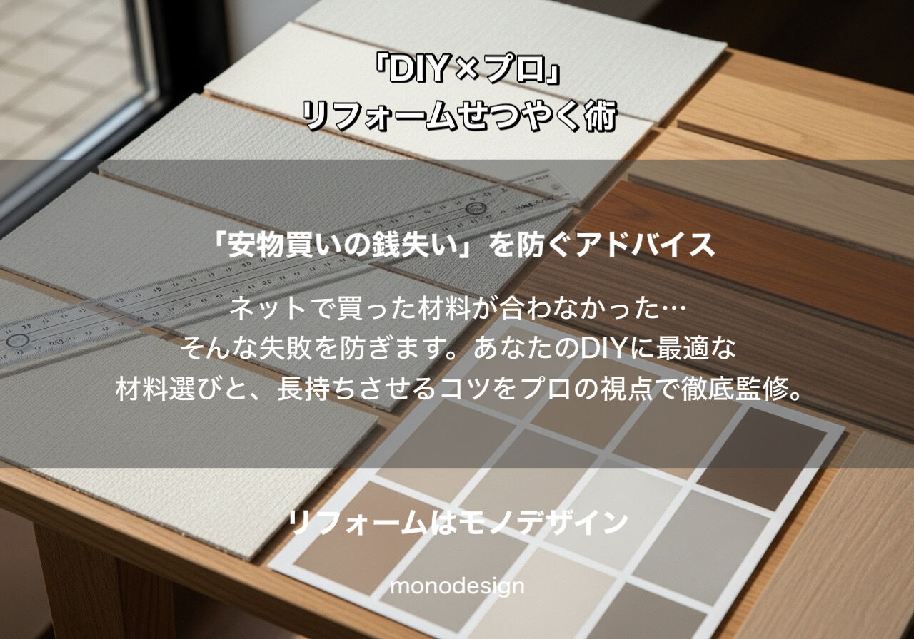 物価高に負けない！一級建築士が教える「DIY×プロ」のハイブリッドせつやくリフォーム術