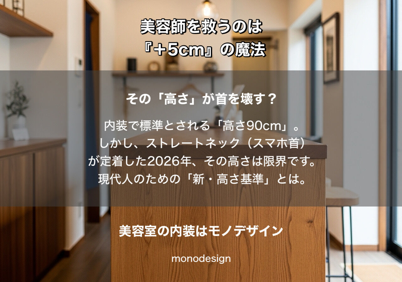 【2026年最新】「標準高さ90cm」はもう古い？ストレートネック時代の新基準