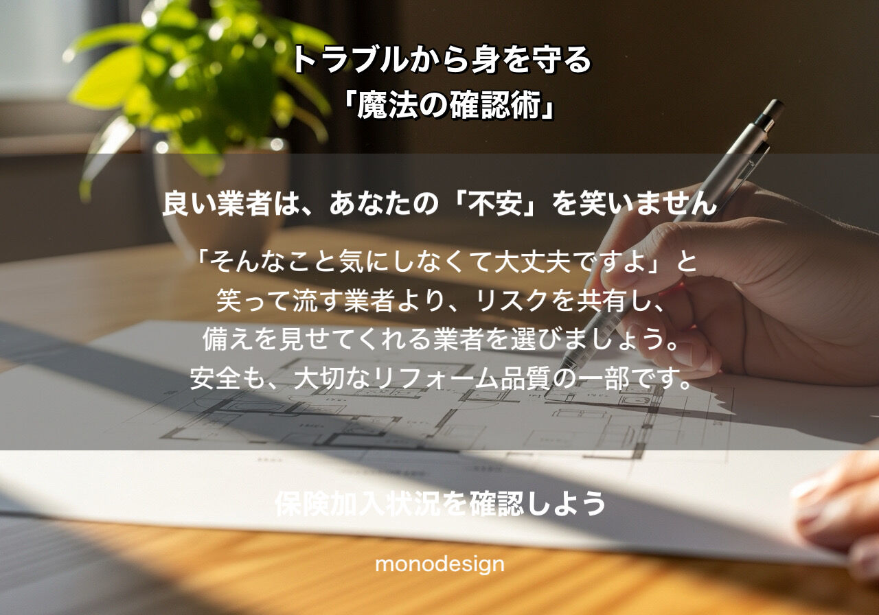 内装工事の「もしも」で後悔しないために。お隣さんとの関係を守る「魔法の確認術」