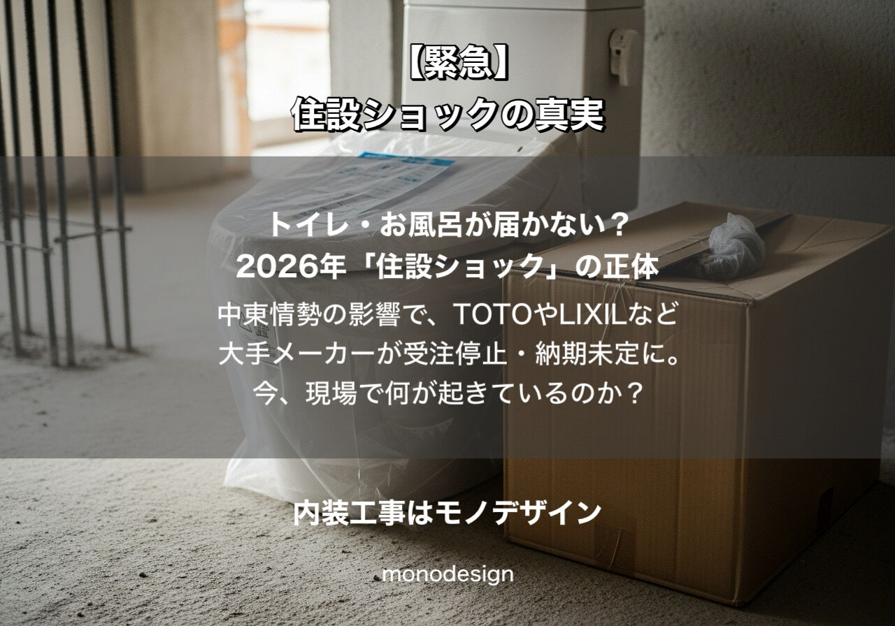 【緊急特報】中東有事が直撃。2026年、日本の内装工事が「完全停止」する前に知るべき真実