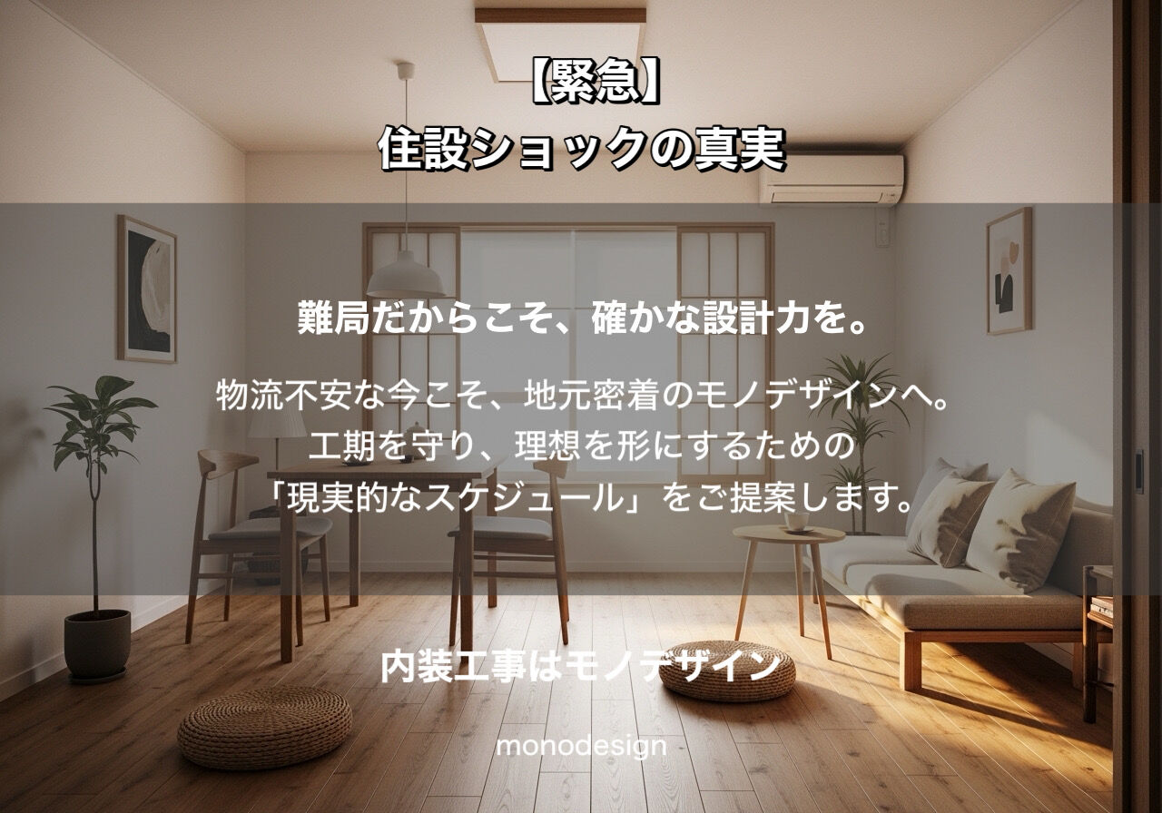 【緊急特報】中東有事が直撃。2026年、日本の内装工事が「完全停止」する前に知るべき真実