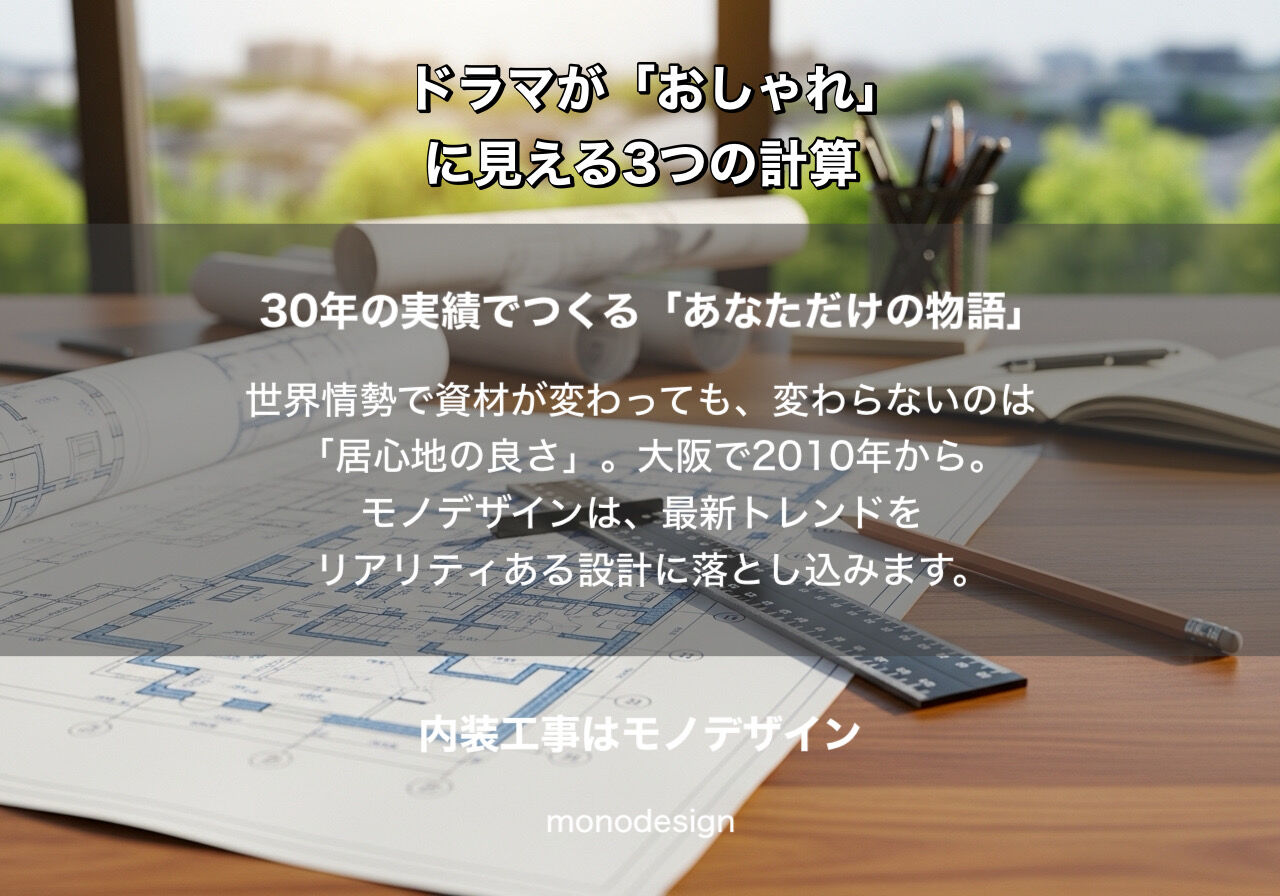 ドラマの部屋が「おしゃれ」に見える3つの計算｜内装のプロが教える2026年最新の内装術