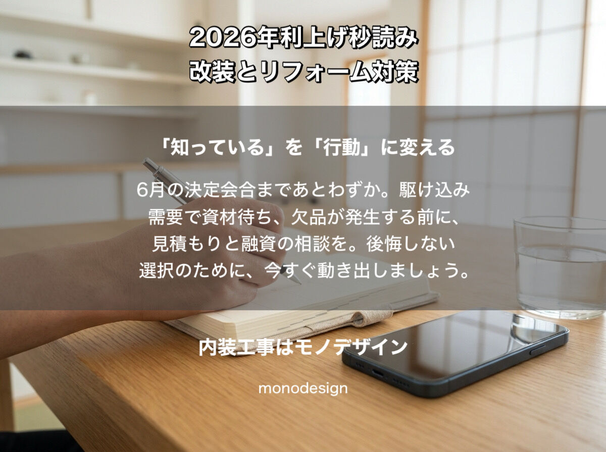 【2026年4月最新】日銀の「物価見通し2.8%」から読み解く。私たちモノデザインが今、美容室オーナー様と家主様に伝えたい「攻めと守り」の改装戦略