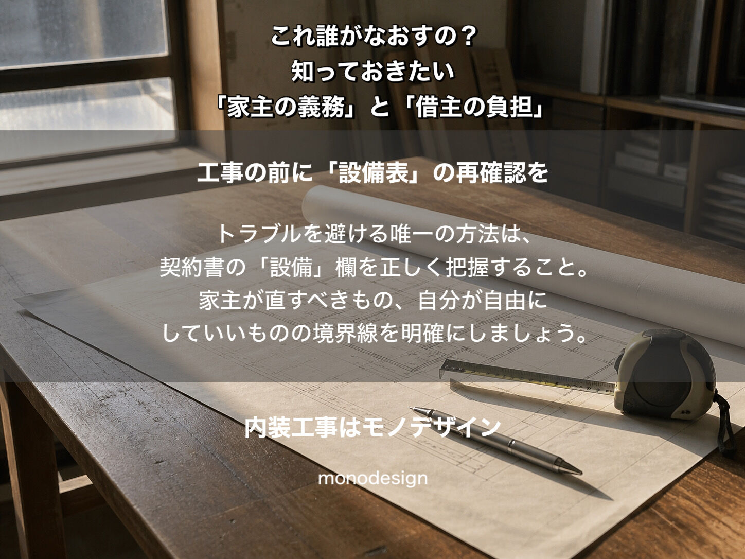 賃貸の「現状貸し」に潜む罠。壊れたトイレや扉、誰の負担で直すべき？内装業者が教える修繕義務の境界線