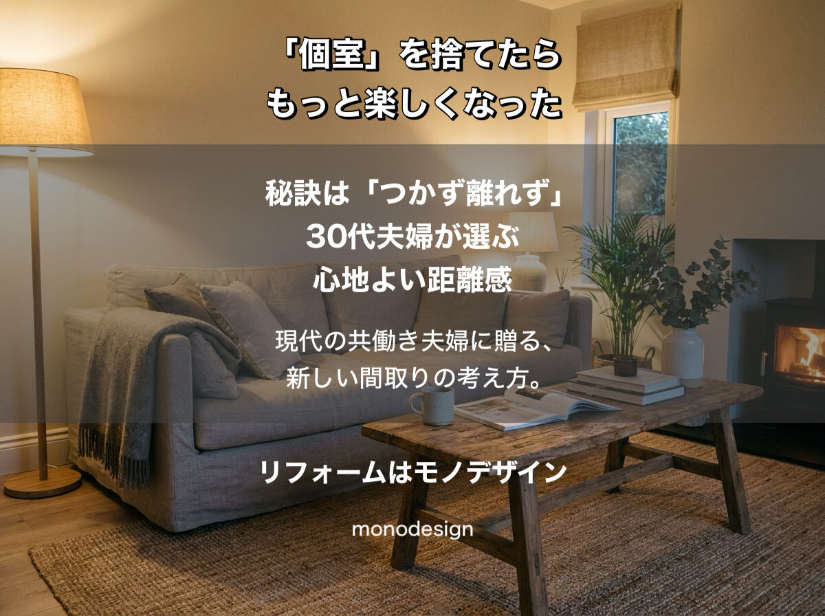 「個室」を捨てて手に入れた、二人の自由。30代共働き夫婦が2026年に選ぶ「0LDKリノベ」の正体🌿