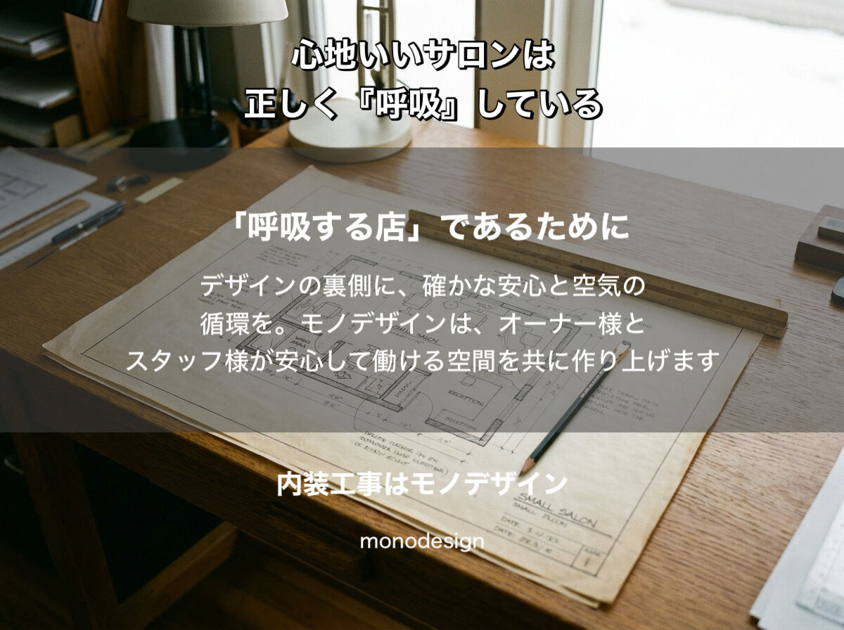 2026年、美容室の命運を分けるのは「空気」のデザイン。大阪の店舗設計の最前線をモノデザインが解説