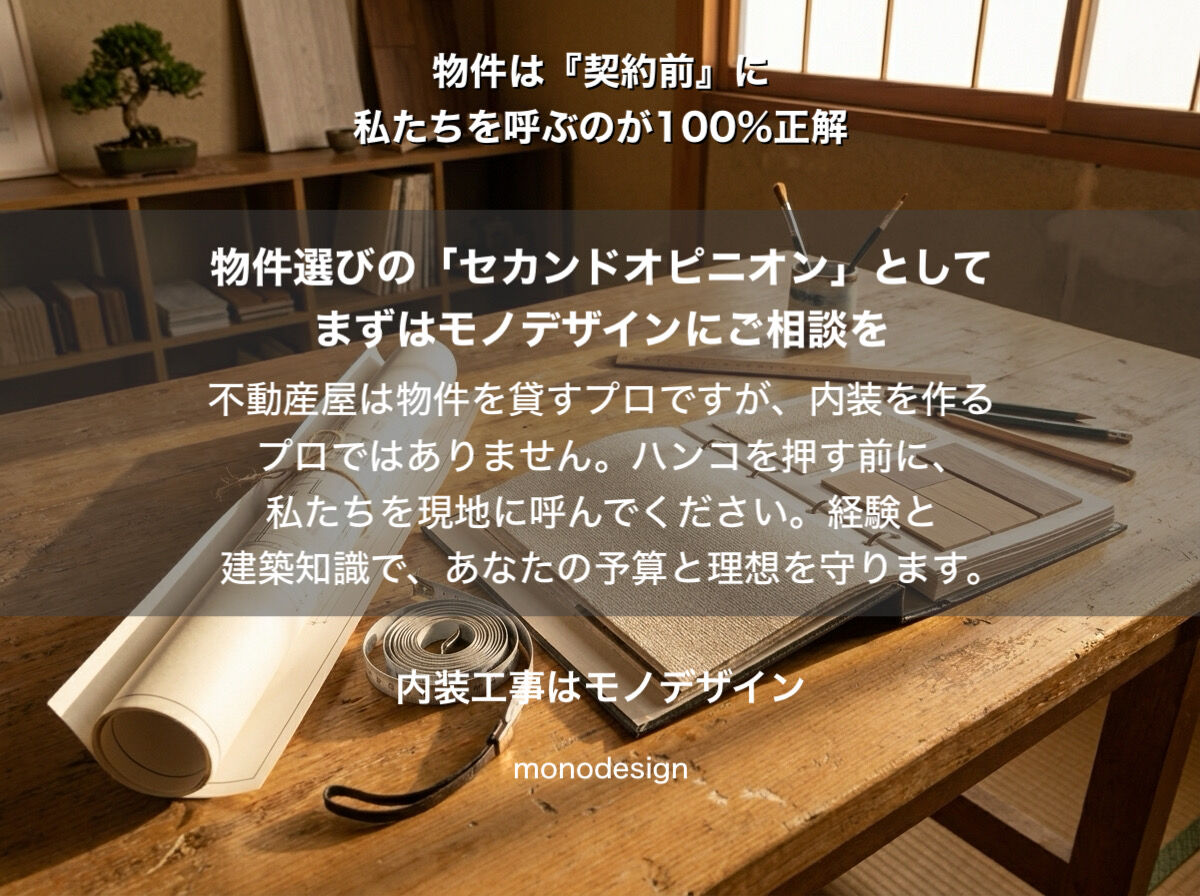 店舗物件の契約後に内装屋を呼ぶと大損する？店舗内装のプロから「契約前下見」のお願い