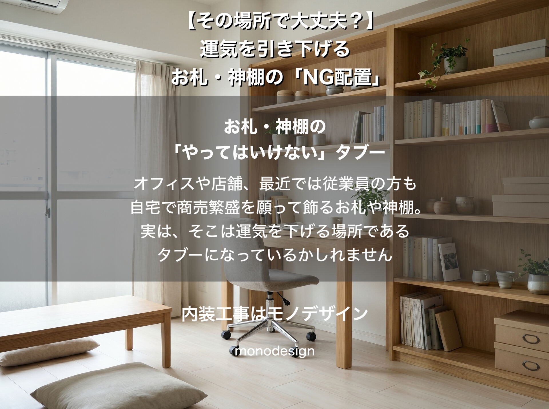 仕事運を上げる！お札・神棚の「意外なNG配置」と内装デザインを両立するプロの知恵