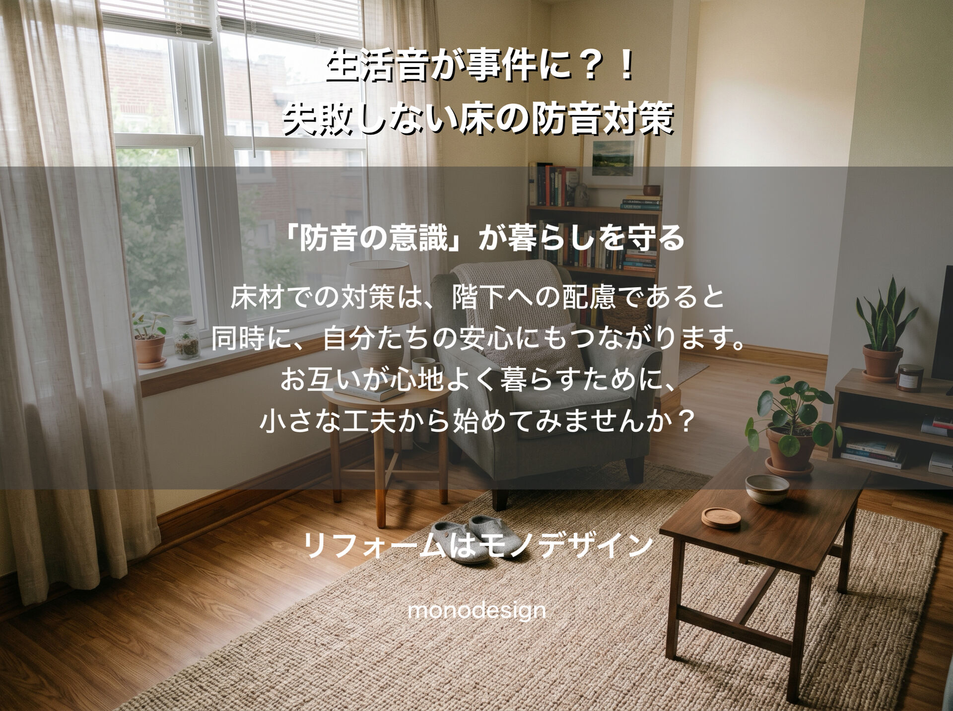 近隣トラブルを防ぐ！失敗しない「床の防音対策」と後悔しない床材の選び方