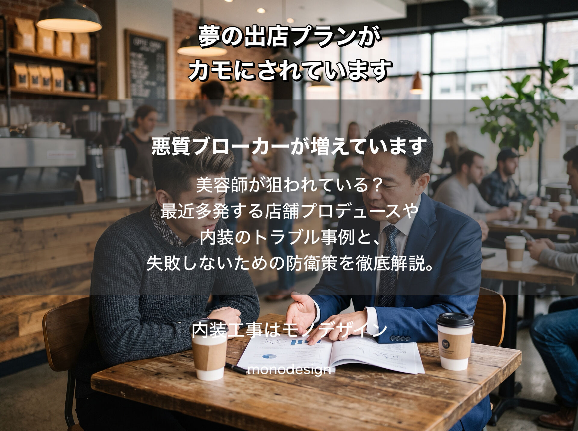 美容室開業コンサル・内装の「闇」に騙されないで！大阪で失敗しない店舗デザインと嘘のない内装業者の見極め方