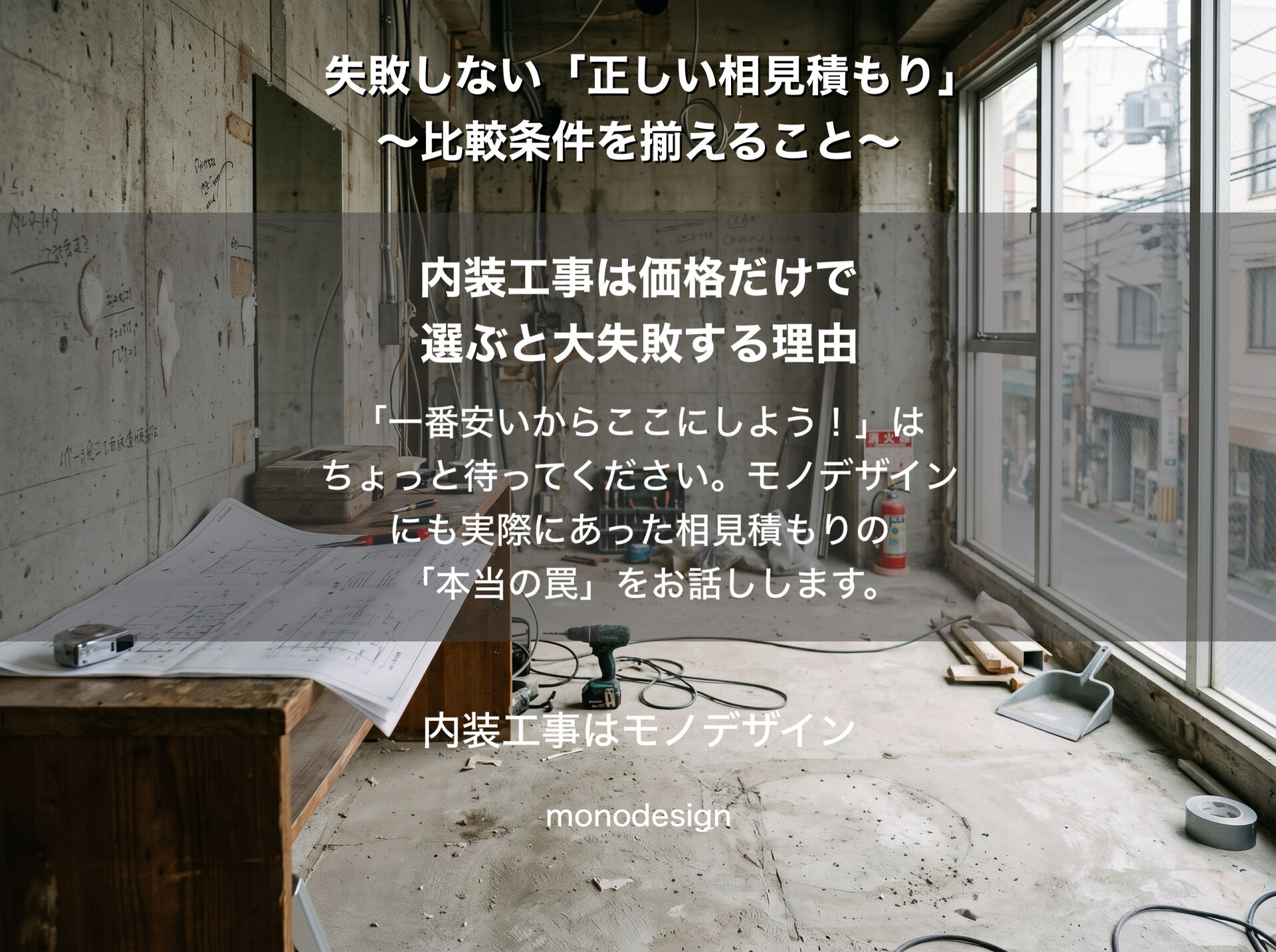 【美容室オーナー必見】内装工事で後悔しない「正しい相見積もり」の取り方｜大阪の店舗デザイン会社が解説