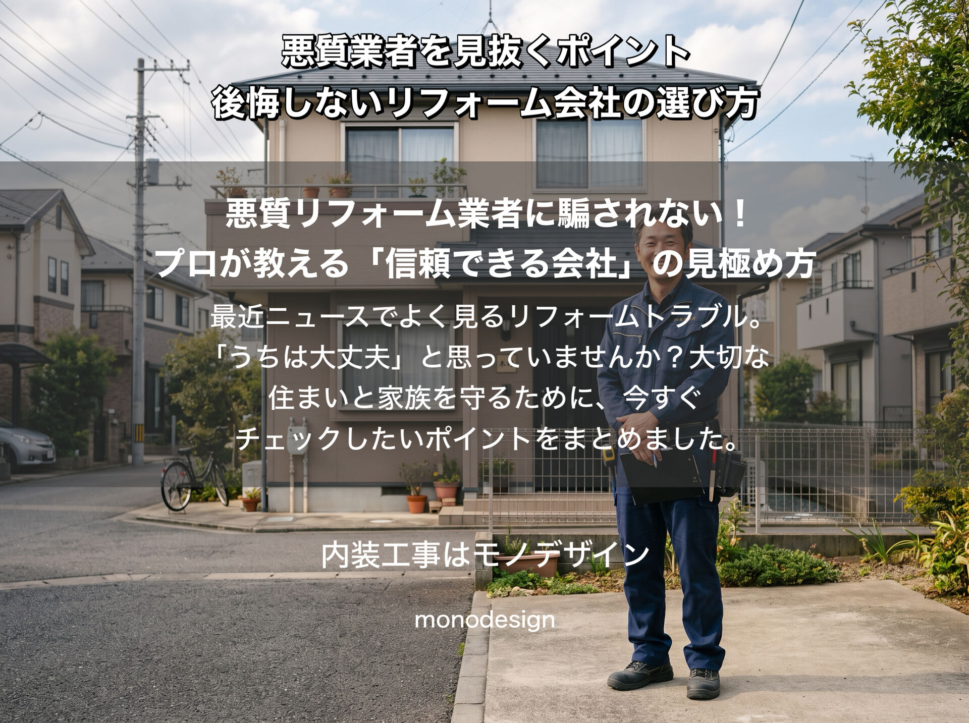 【2026年版】リフォームで失敗しないために！悪質業者を見抜く7つのポイントと信頼できる会社の選び方