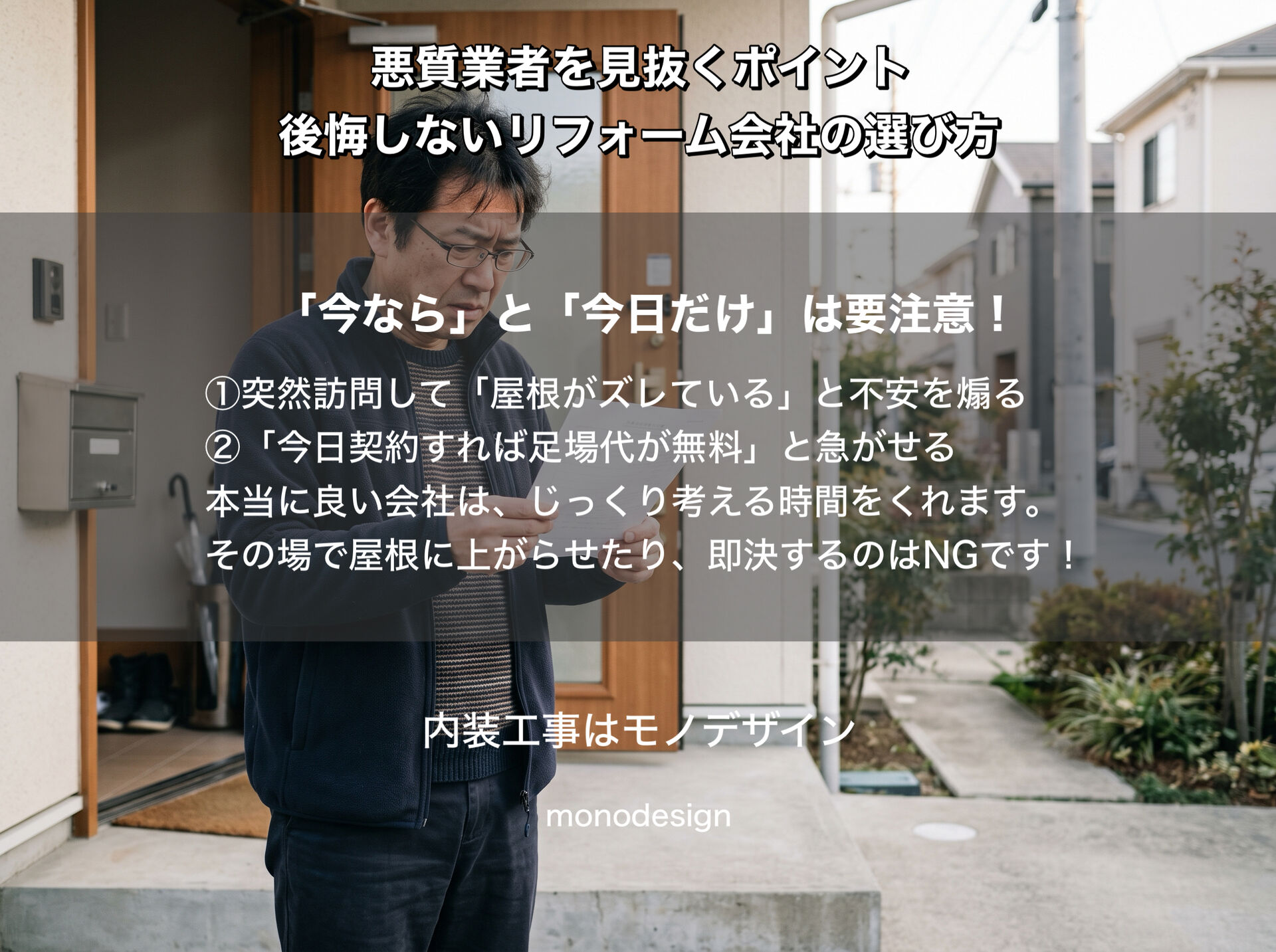 【2026年版】リフォームで失敗しないために！悪質業者を見抜く7つのポイントと信頼できる会社の選び方