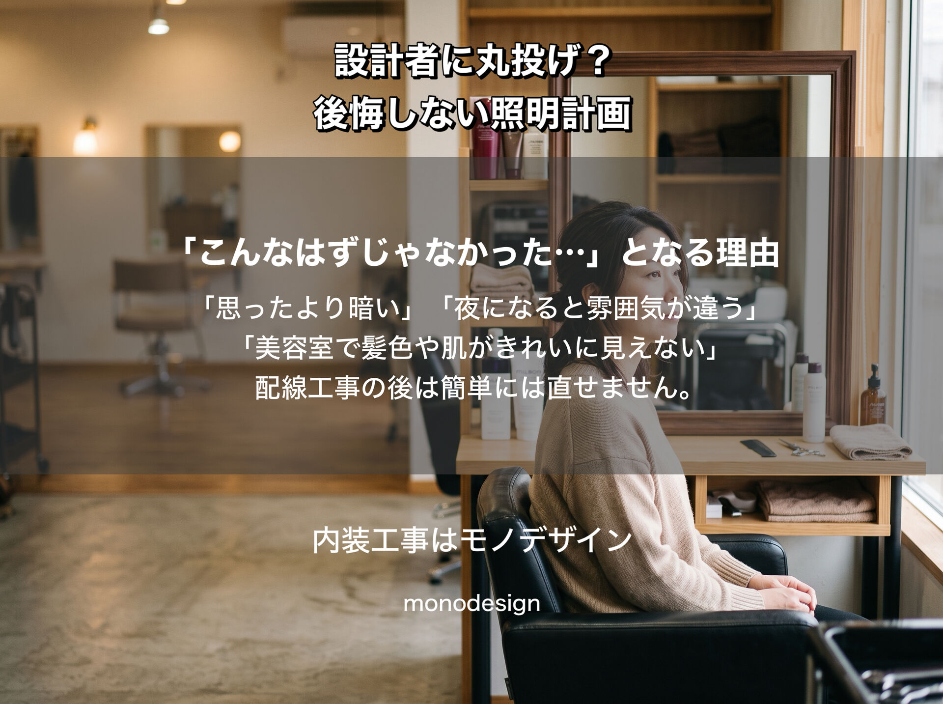 リフォーム・内装工事で失敗しない照明計画｜設計者任せにしない施主が確認すべき6つのポイント